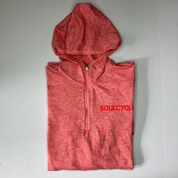 SOULCYCLE |HEATHERED HALF ZIP W/SC FYYes - Picture 2 of 4